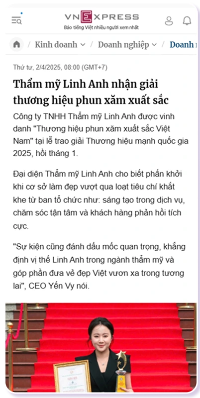 Linh Anh ghi dấu ấn trên VNExpress