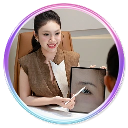 Thăm khám và tư vấn trước khi phun mày