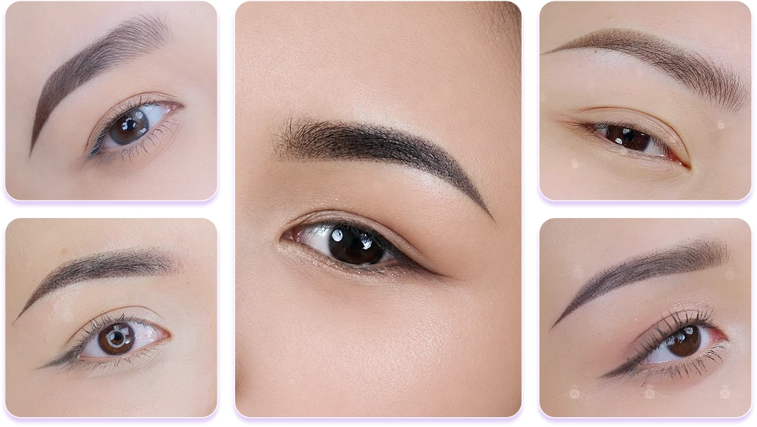 Kết quả phun mày Shading