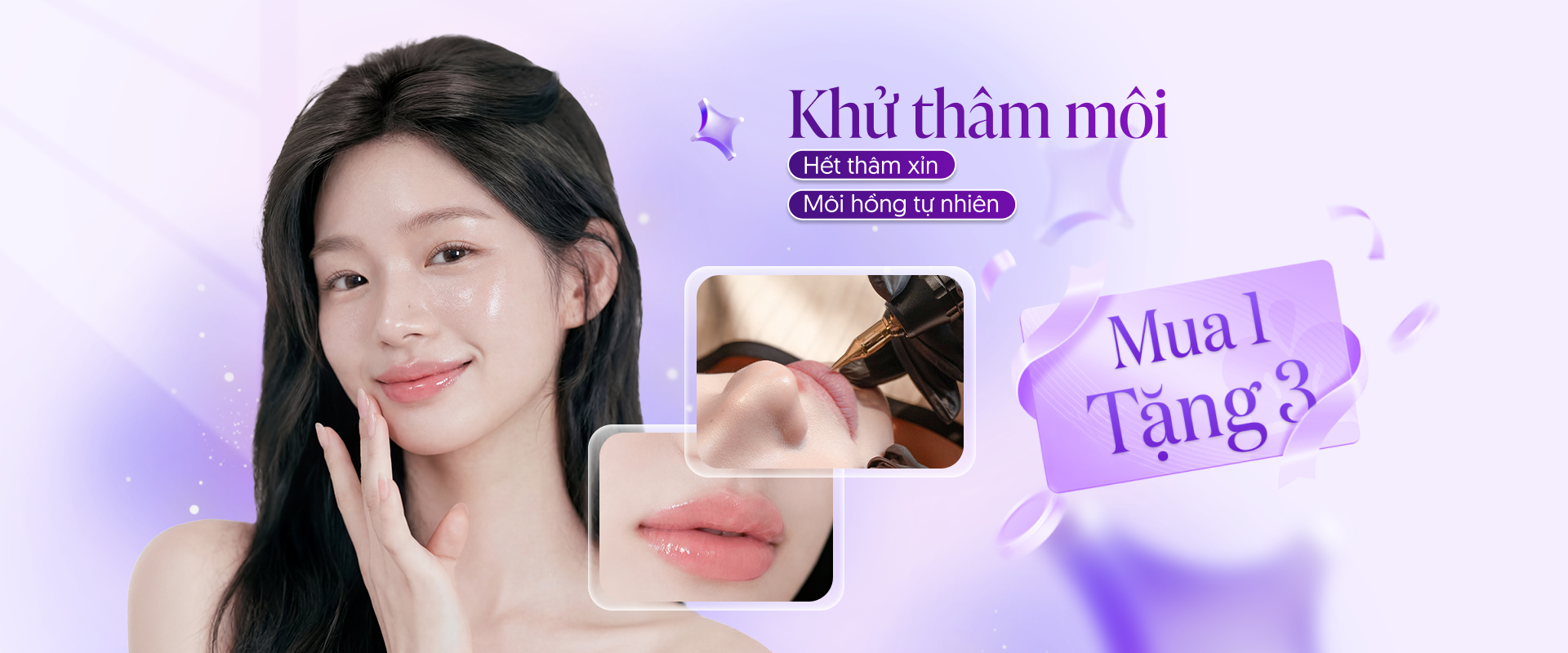 Khử thâm môi Linh Anh