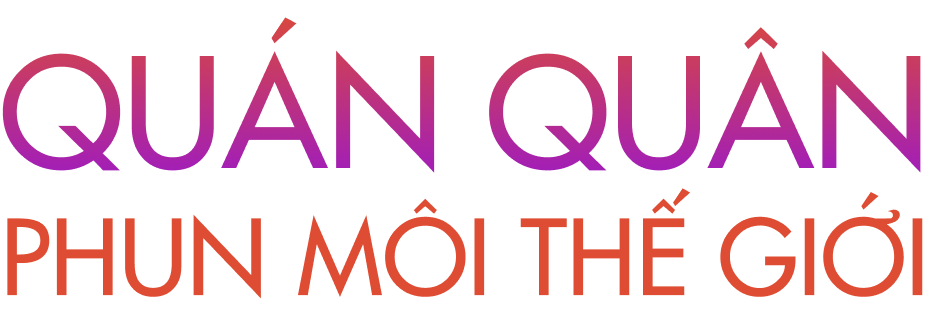 Quán quân phun môi thế giới