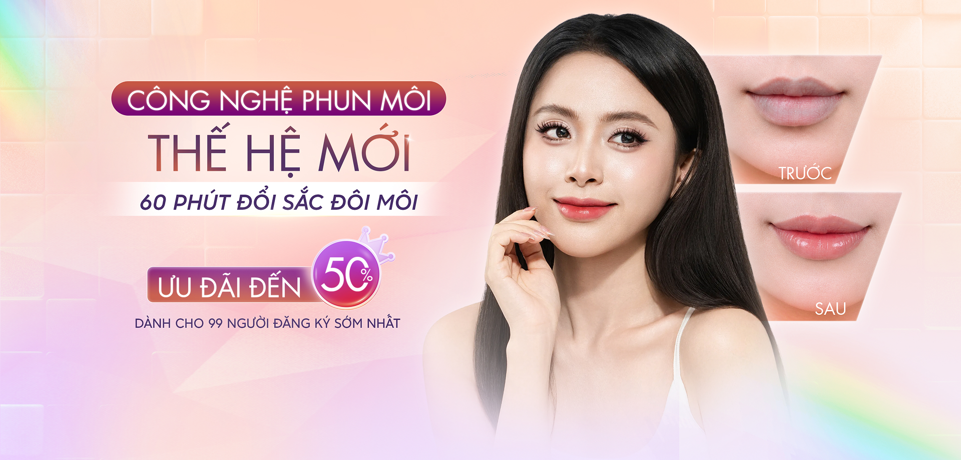 Công nghệ phun môi thế hệ mới tại Linh Anh – 60 phút đổi sắc đôi môi, ưu đãi đến 50%