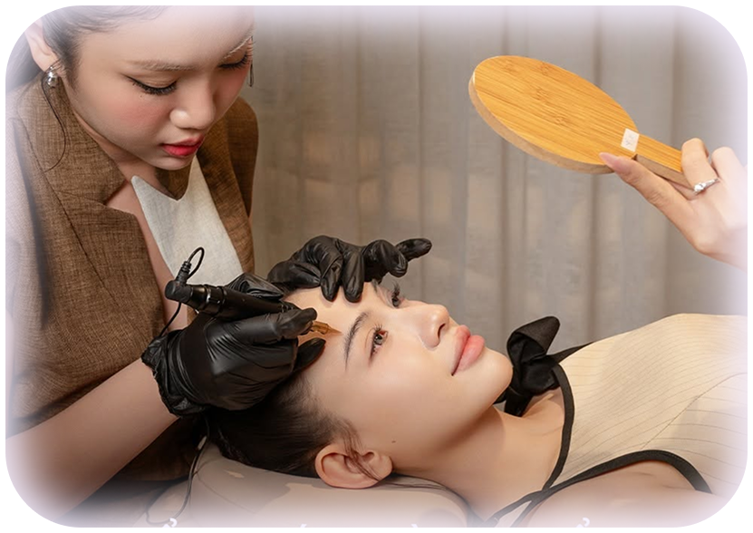 Master 10 năm kinh nghiệm trực tiếp tư vấn, phác thảo và thực hiện làm chân mày