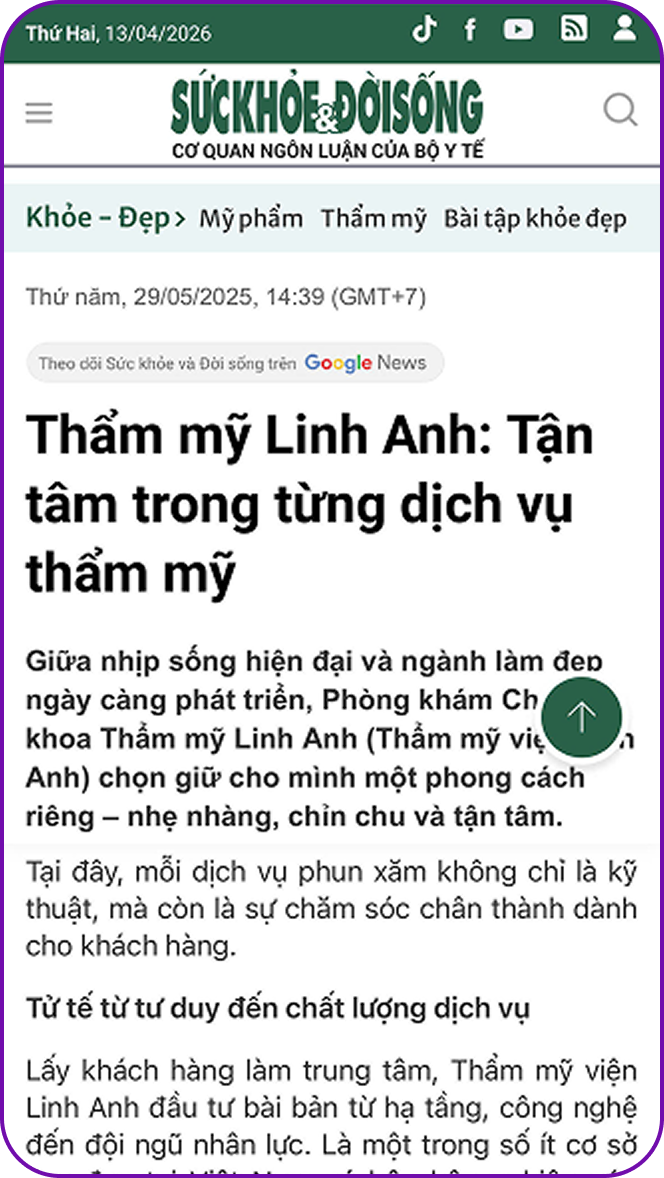 VOV: Thẩm mỹ viện Linh Anh: Nơi vẻ đẹp được kiến tạo trên nền tảng khoa học