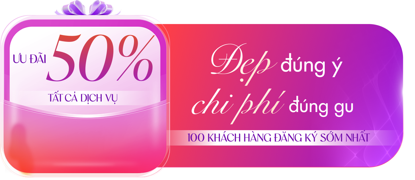 Ưu đãi 50% tất cả dịch vụ tại Thẩm mỹ Linh Anh – Đẹp đúng ý, chi phí đúng gu, dành cho 100 khách hàng đăng ký sớm nhất